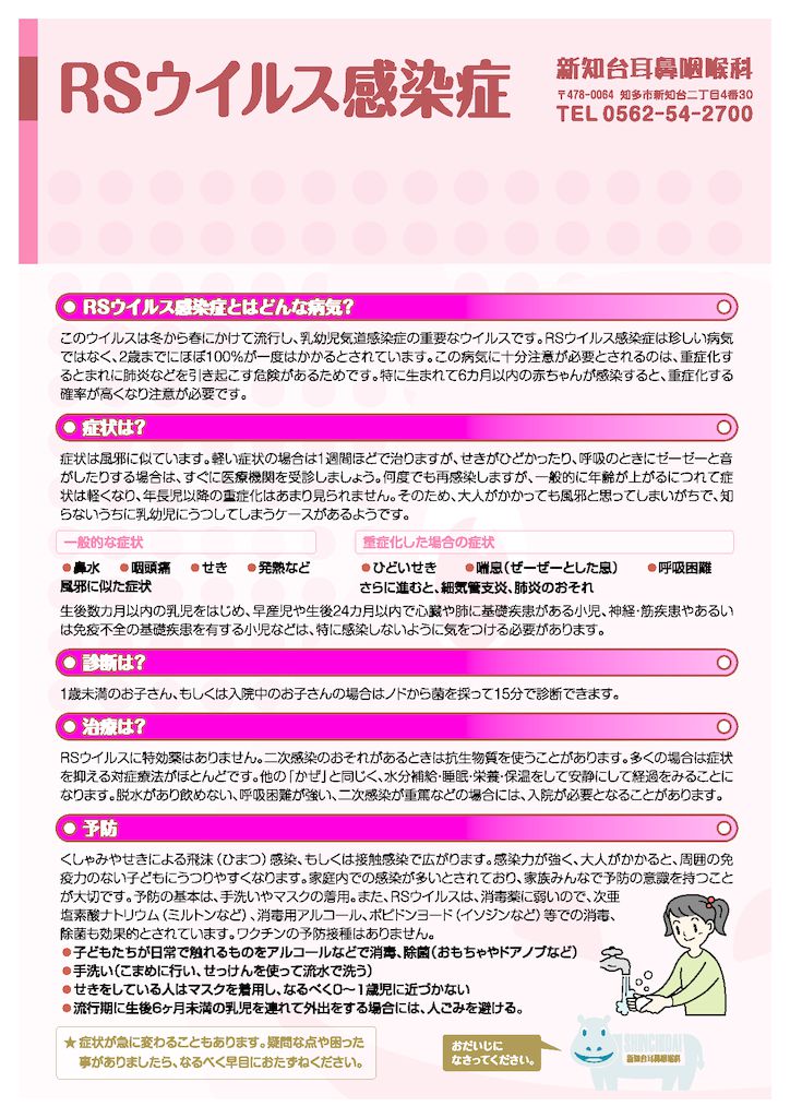 RSウイルス感染症